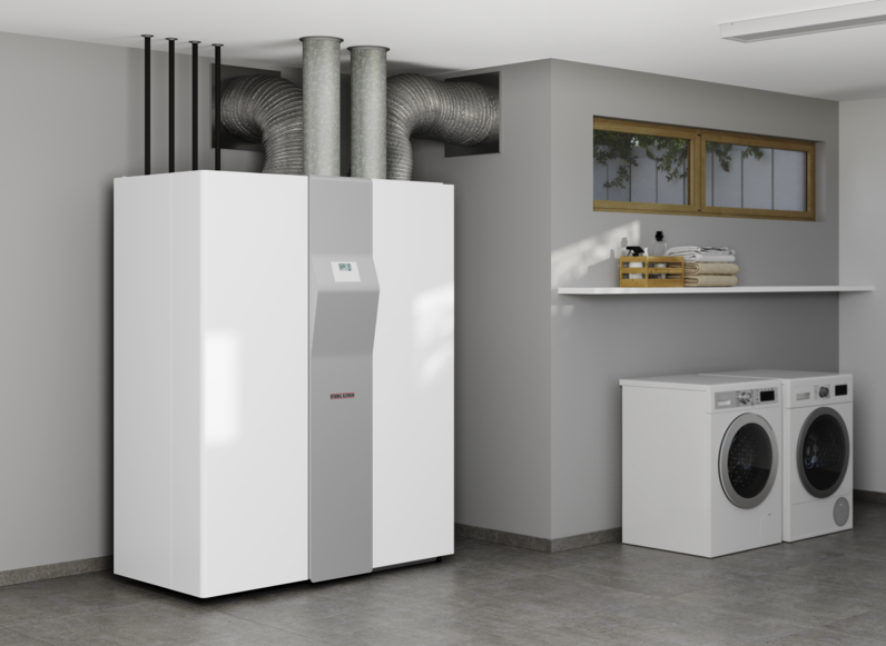 Stiebel LWZ 8 CS PREMIUM Wielofunkcyjna inwerterowa pompa ciepła powietrze/woda z możliwością chłodzenia, wbudowaną centralą wentylacyjną z odzyskiem ciepła o wydajności 300 m3/h (160 Pa), wbudowanym zasobnikiem C.W.U. o pojemności 232 l.
Stiebel LWZ 8 CS PREMIUM Wielofunkcyjna inwerterowa pompa ciepła powietrze/woda z możliwością chłodzenia, wbudowaną centralą wentylacyjną z odzyskiem ciepła o wydajności 300 m3/h (160 Pa), wbudowanym zasobnikiem C.W.U. o pojemności 232 l.