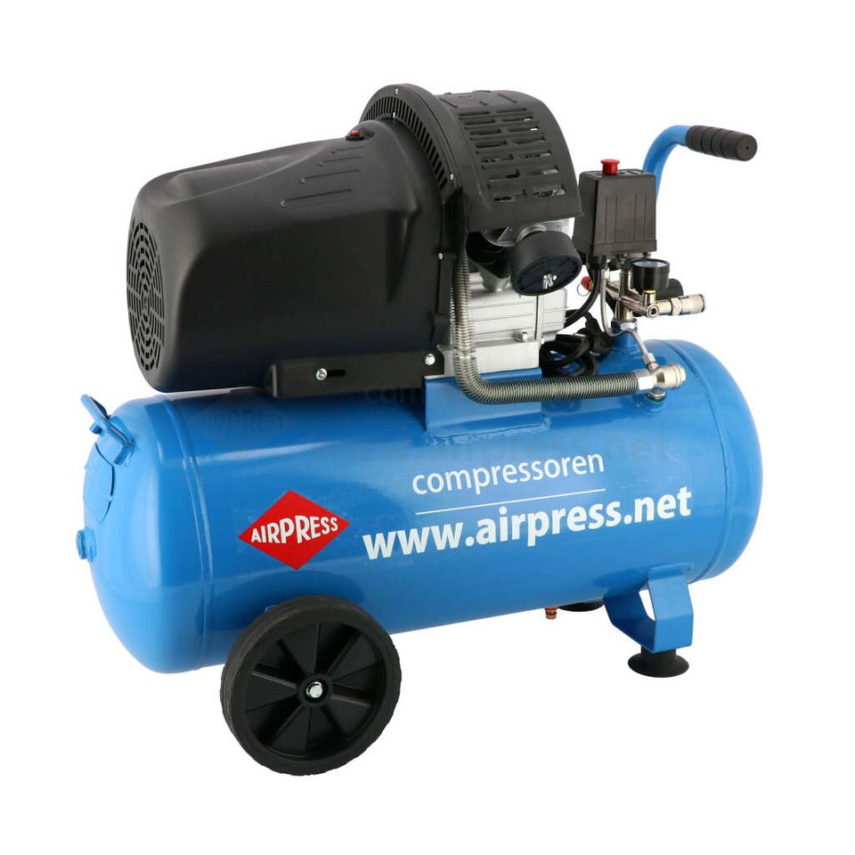 Airpress Kompresor dwutłokowy HL 425-50 + zestaw akcesoriów pneumatycznych Airpress Kompresor dwutłokowy HL 425-50 + zestaw akcesoriów pneumatycznych