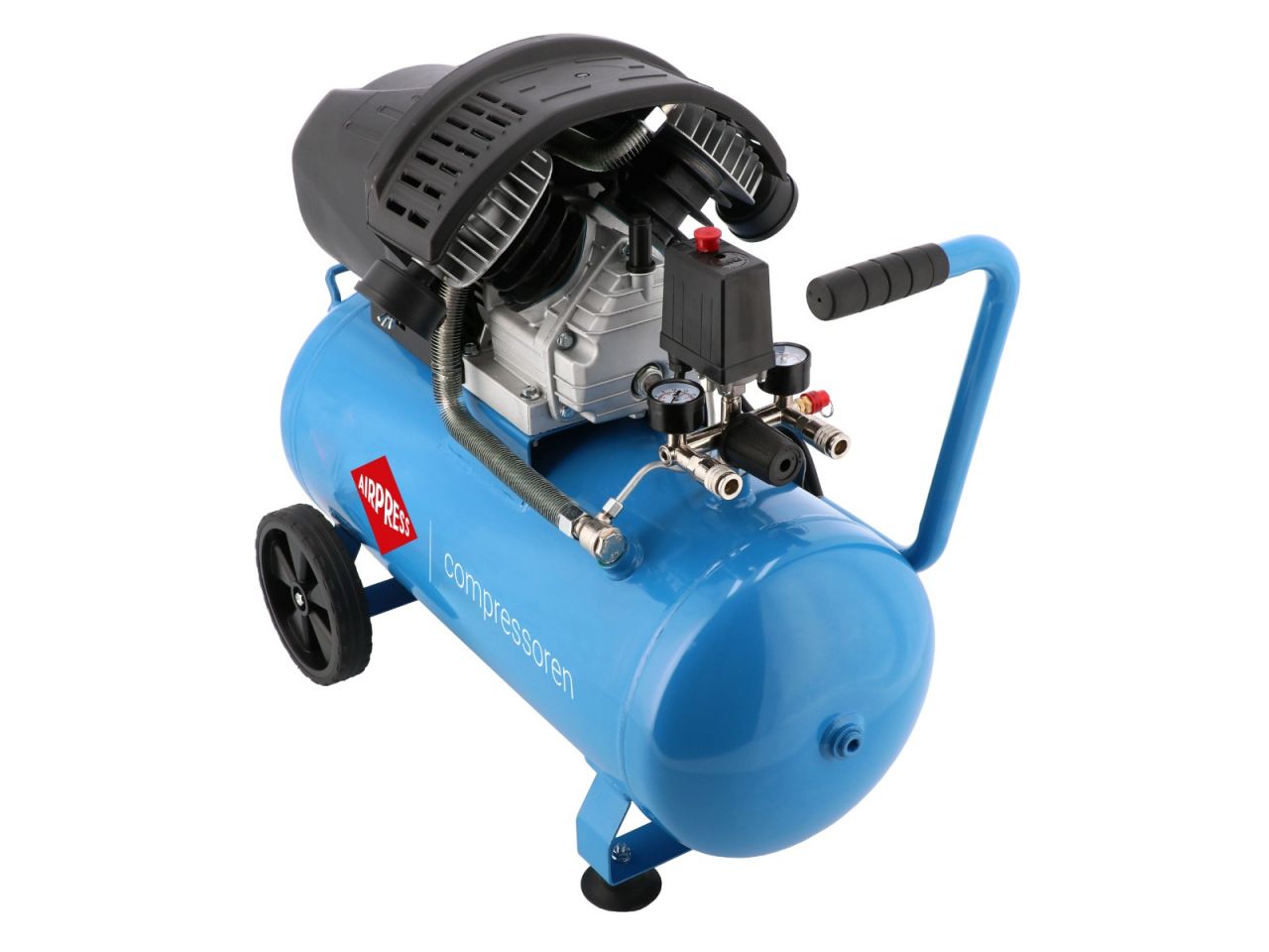 Airpress Kompresor dwutłokowy HL 425-50 + zestaw akcesoriów pneumatycznych Airpress Kompresor dwutłokowy HL 425-50 + zestaw akcesoriów pneumatycznych