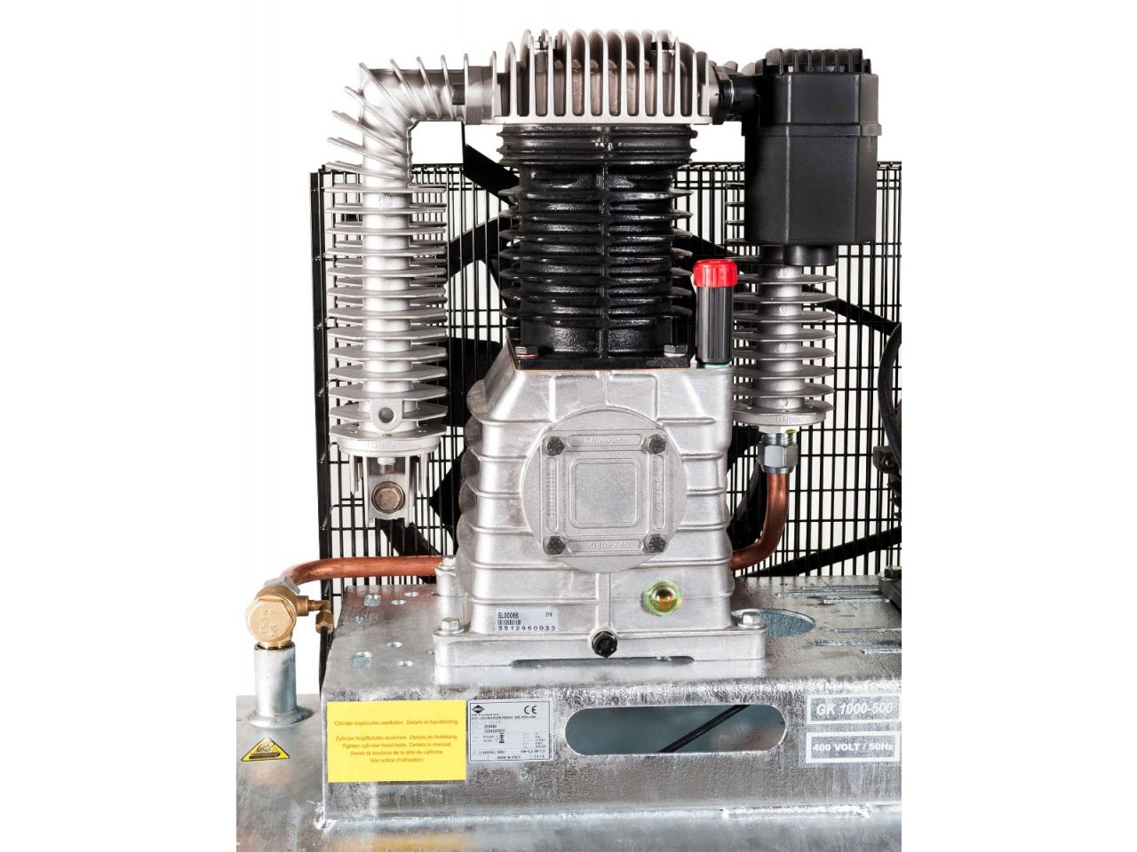 Airpress Kompresor dwutłokowy G 1000-500 Pro 11 bar 7.5 KM/5.5 kW 400V 698 l/min 500 l galwanizowany Airpress Kompresor dwutłokowy G 1000-500 Pro 11 bar 7.5 KM/5.5 kW 400V 698 l/min 500 l galwanizowany