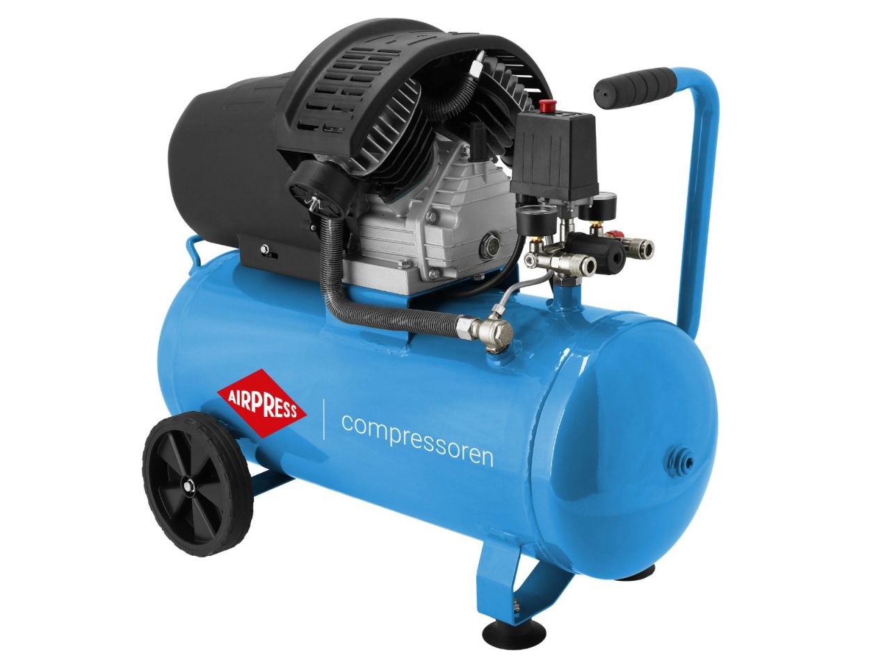 Airpress Kompresor dwutłokowy HL 425-50 + zestaw akcesoriów pneumatycznych Airpress Kompresor dwutłokowy HL 425-50 + zestaw akcesoriów pneumatycznych