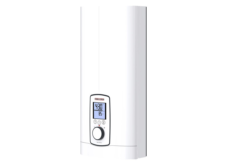 Stiebel DHE 27 Elektronicznie regulowany przepływowy ogrzewacz wody z dużym wyświetlaczem LCD Stiebel DHE 27 Elektronicznie regulowany przepływowy ogrzewacz wody z dużym wyświetlaczem LCD