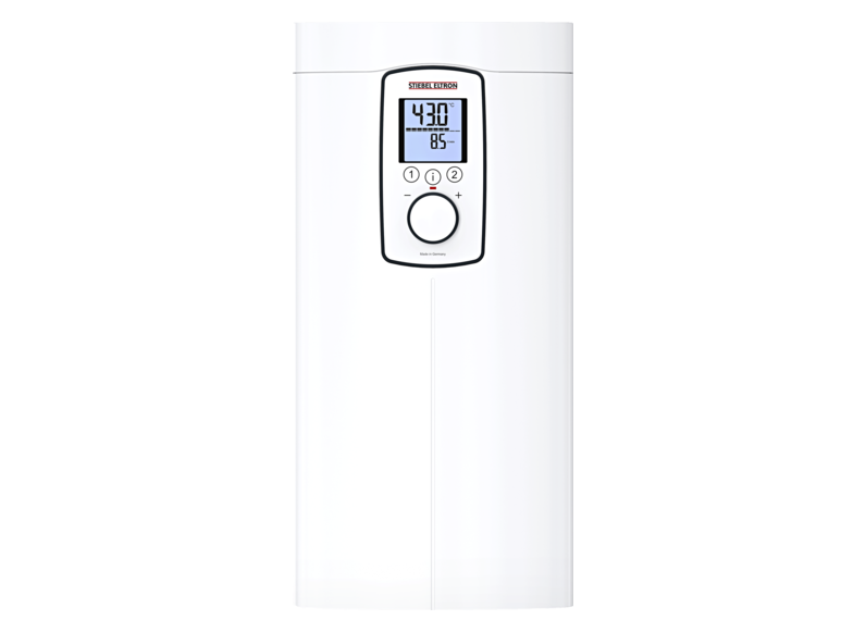 Stiebel DHE 27 Elektronicznie regulowany przepływowy ogrzewacz wody z dużym wyświetlaczem LCD Stiebel DHE 27 Elektronicznie regulowany przepływowy ogrzewacz wody z dużym wyświetlaczem LCD