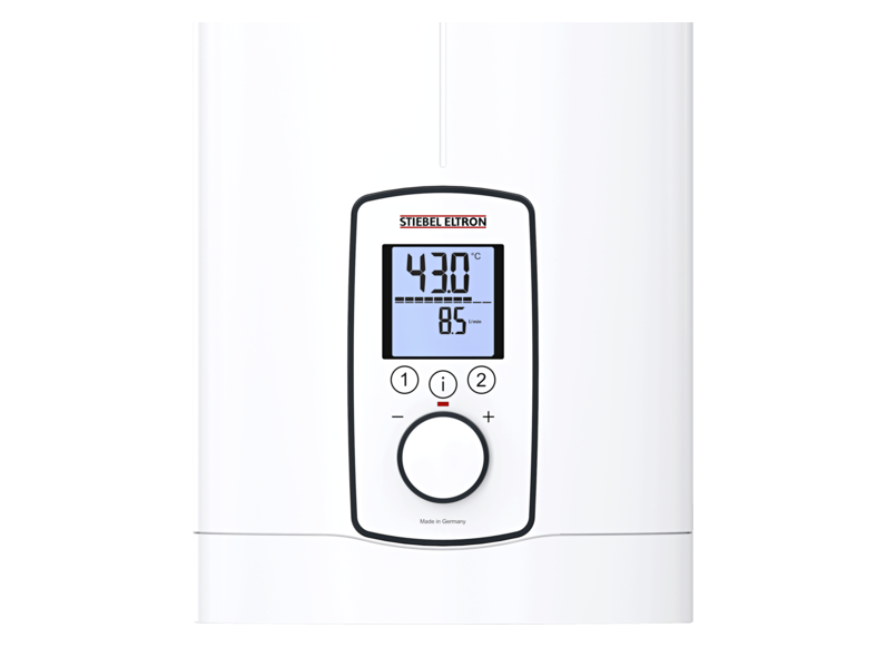 Stiebel DHE 27 Elektronicznie regulowany przepływowy ogrzewacz wody z dużym wyświetlaczem LCD Stiebel DHE 27 Elektronicznie regulowany przepływowy ogrzewacz wody z dużym wyświetlaczem LCD